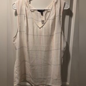 Bananna Republic V-Neck Sleeveless Camisole with Multicolor Stripes XL NWT